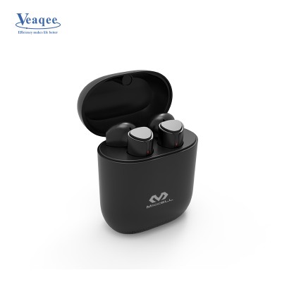 veaqee custom logo earbuds wireless bluetooth walkie talkie earphone tws 500mAh Charging dock earbuds